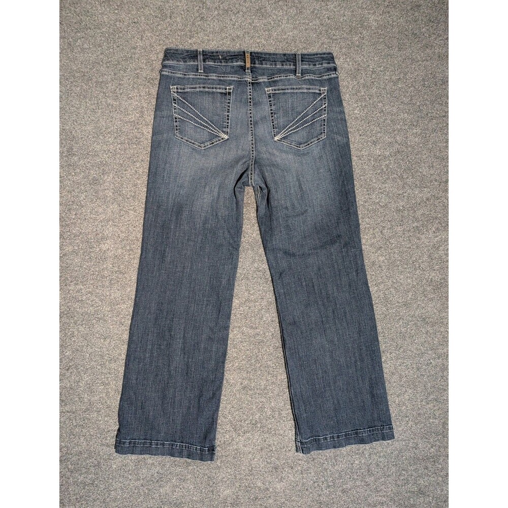 Ariat Jeans Womens 20WR (38x32) Perfect Rise Trouser Denim Western Blue - Picture 2 of 8